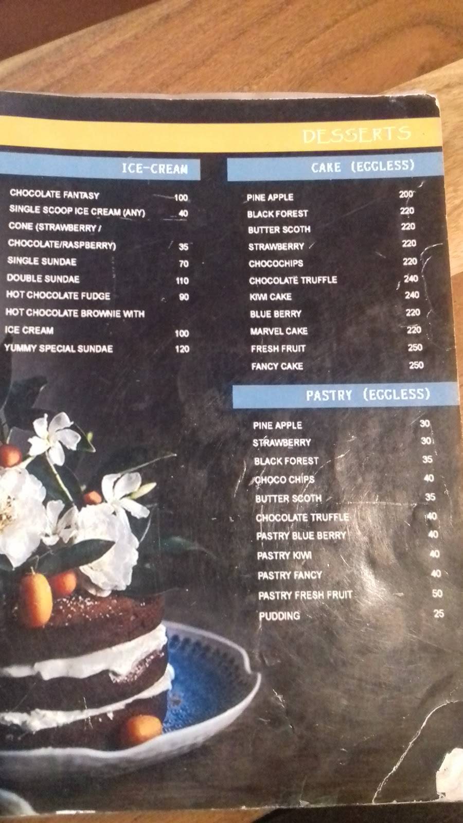 Yummy Restaurant menu