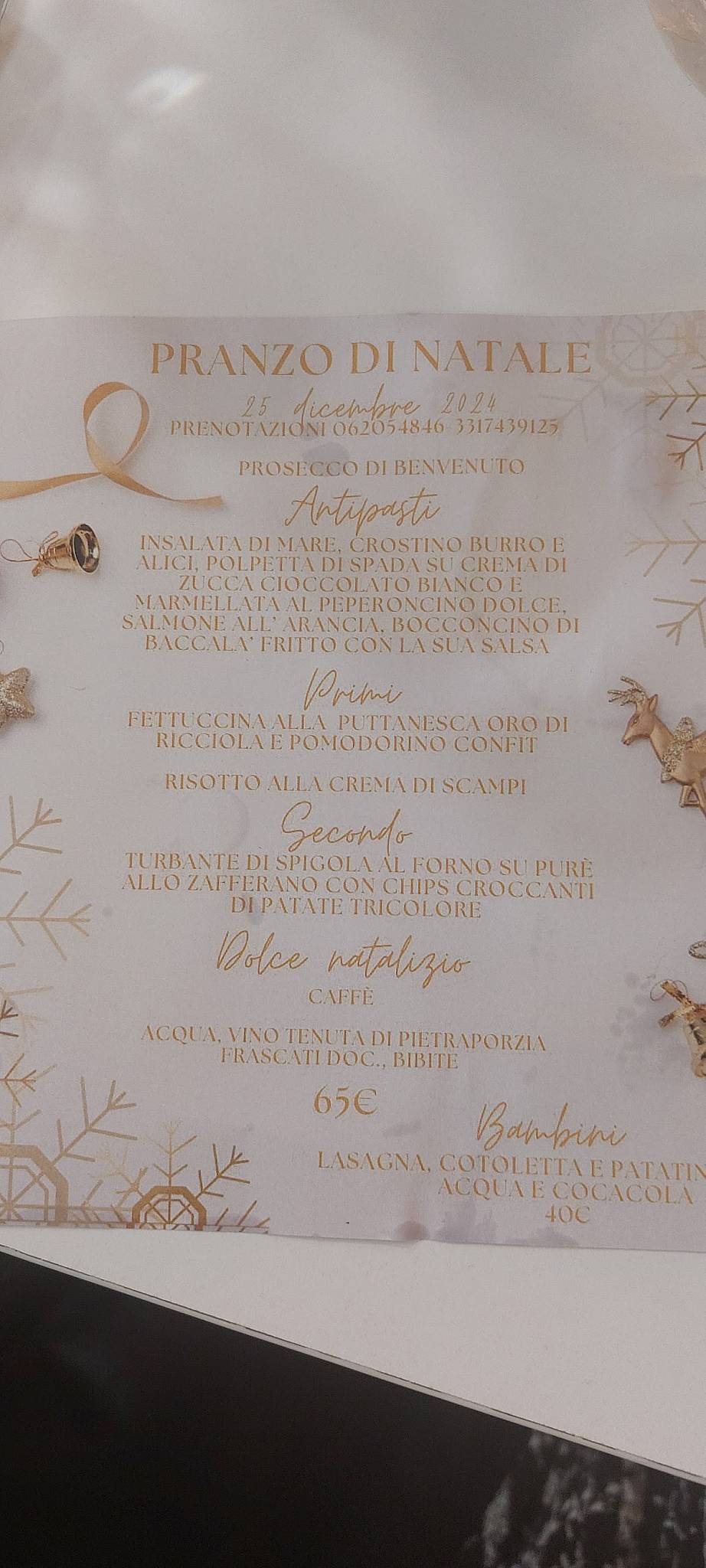 Menu di Ristorante Zì Rocco 