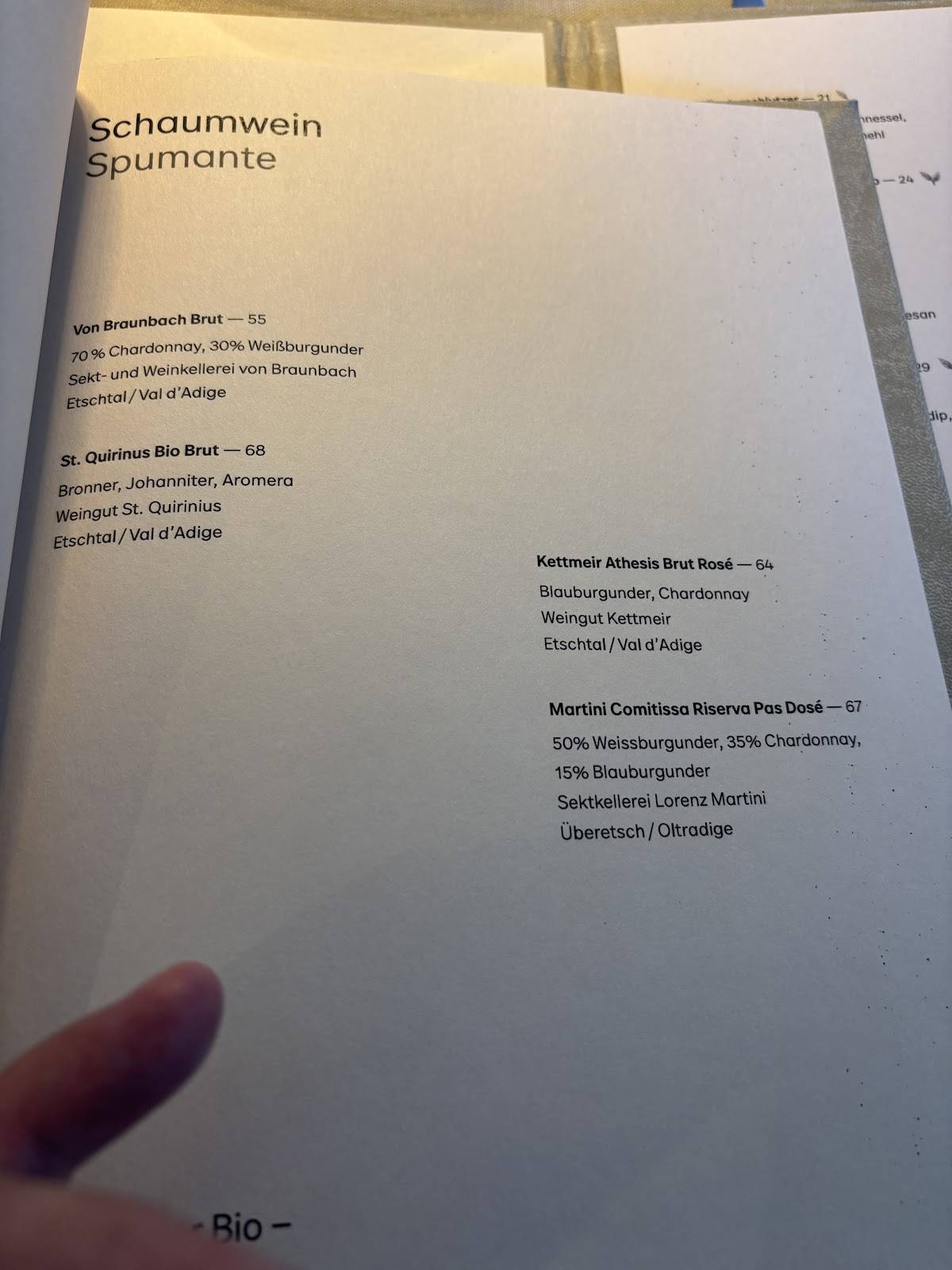Menu di fink 