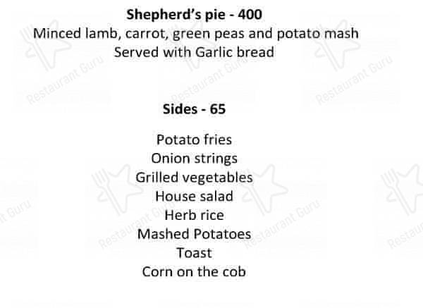 Autumn Leaf Cafe menu