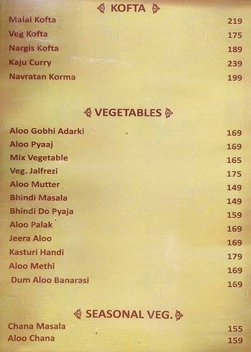 VEDIC Multi cuisine (JAIN FOOD, Lunch-Dinner, Pure veg Family Restaurant) , Banquet & DINE IN. Best veg restaurant in Jodhpur menu