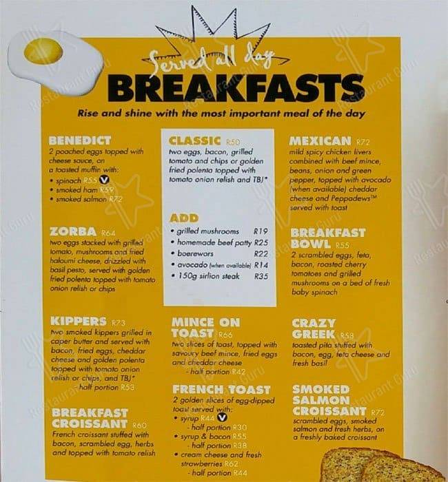Menu at Coco Bistro Castle Walk restaurant, Pretoria, Castle Walk Centre