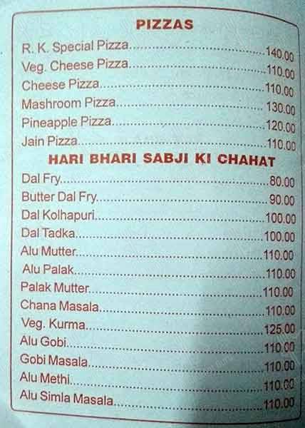 Hotel RadhaKrishna Veg & Non-Veg menu