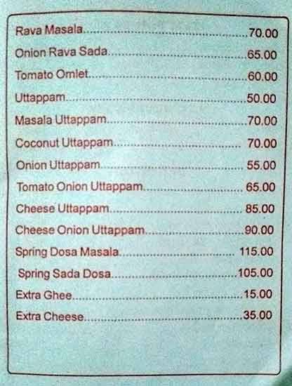 Hotel RadhaKrishna Veg & Non-Veg menu