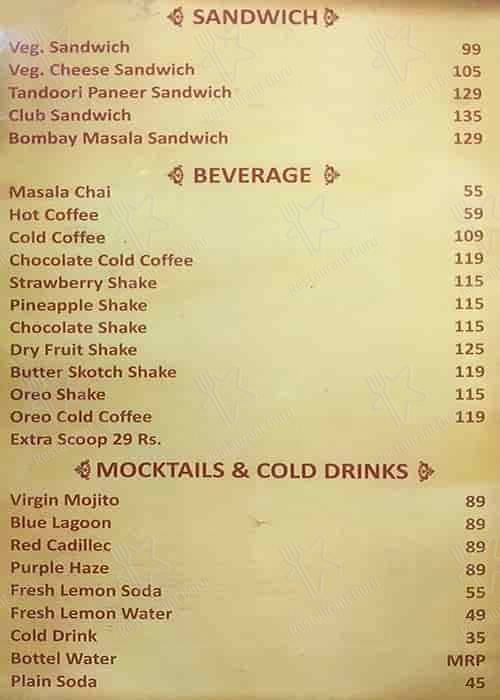 VEDIC Multi cuisine (JAIN FOOD, Lunch-Dinner, Pure veg Family Restaurant) , Banquet & DINE IN. Best veg restaurant in Jodhpur menu