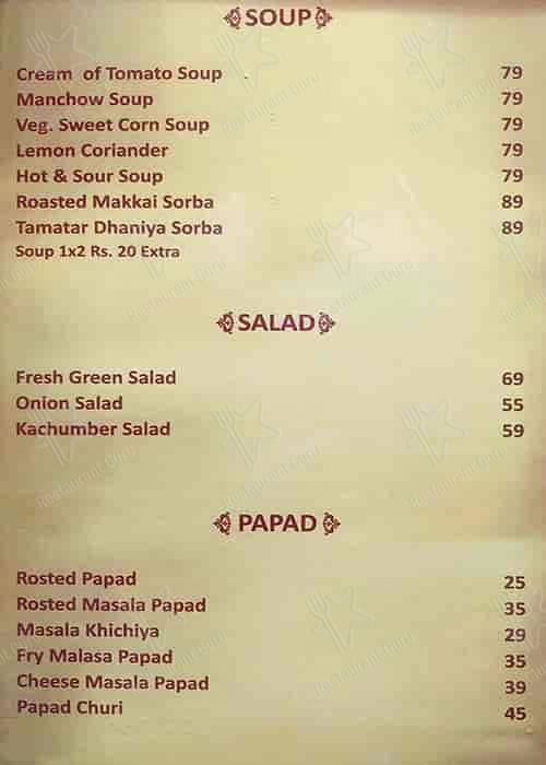 VEDIC Multi cuisine (JAIN FOOD, Lunch-Dinner, Pure veg Family Restaurant) , Banquet & DINE IN. Best veg restaurant in Jodhpur menu