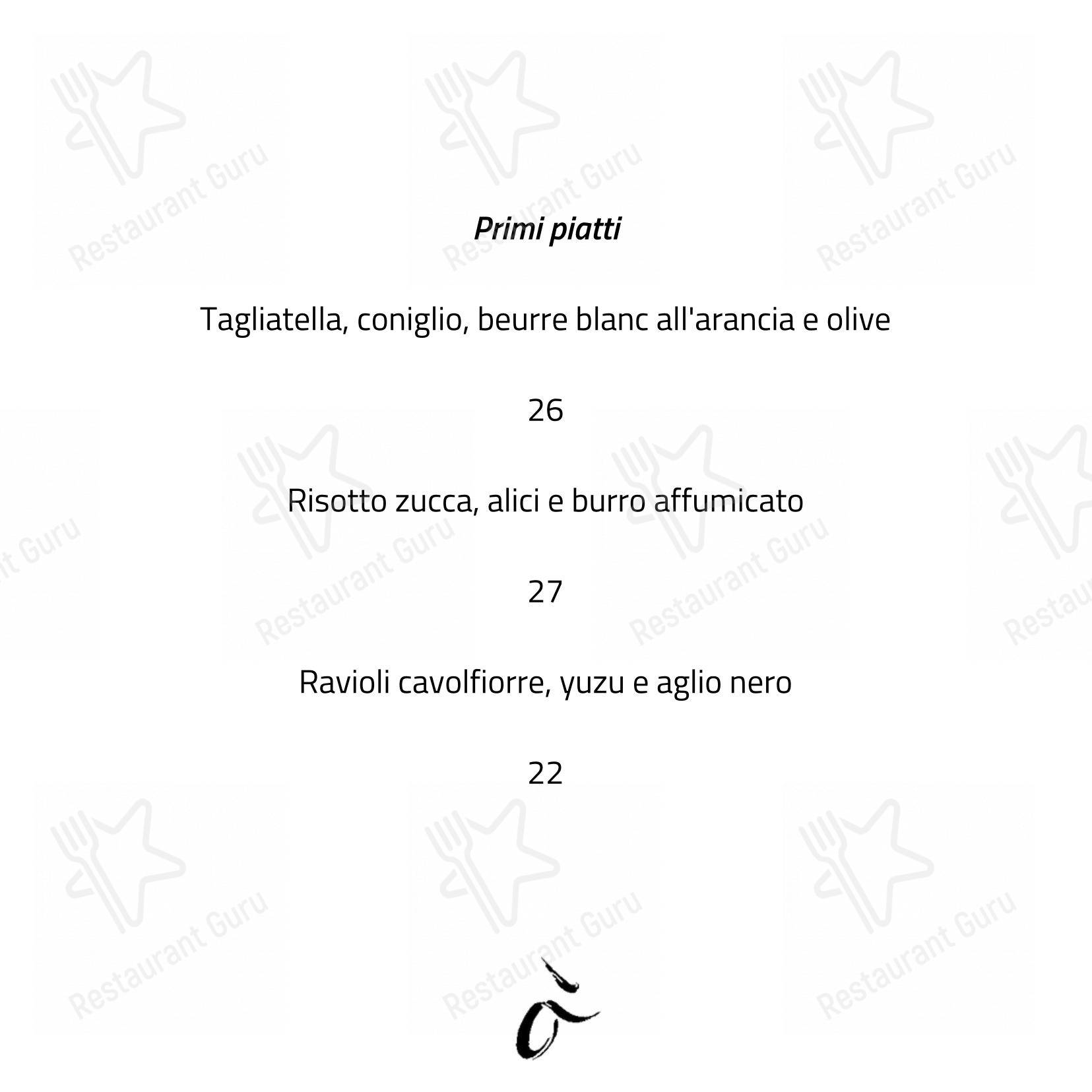 Menu per Almatò in Roma