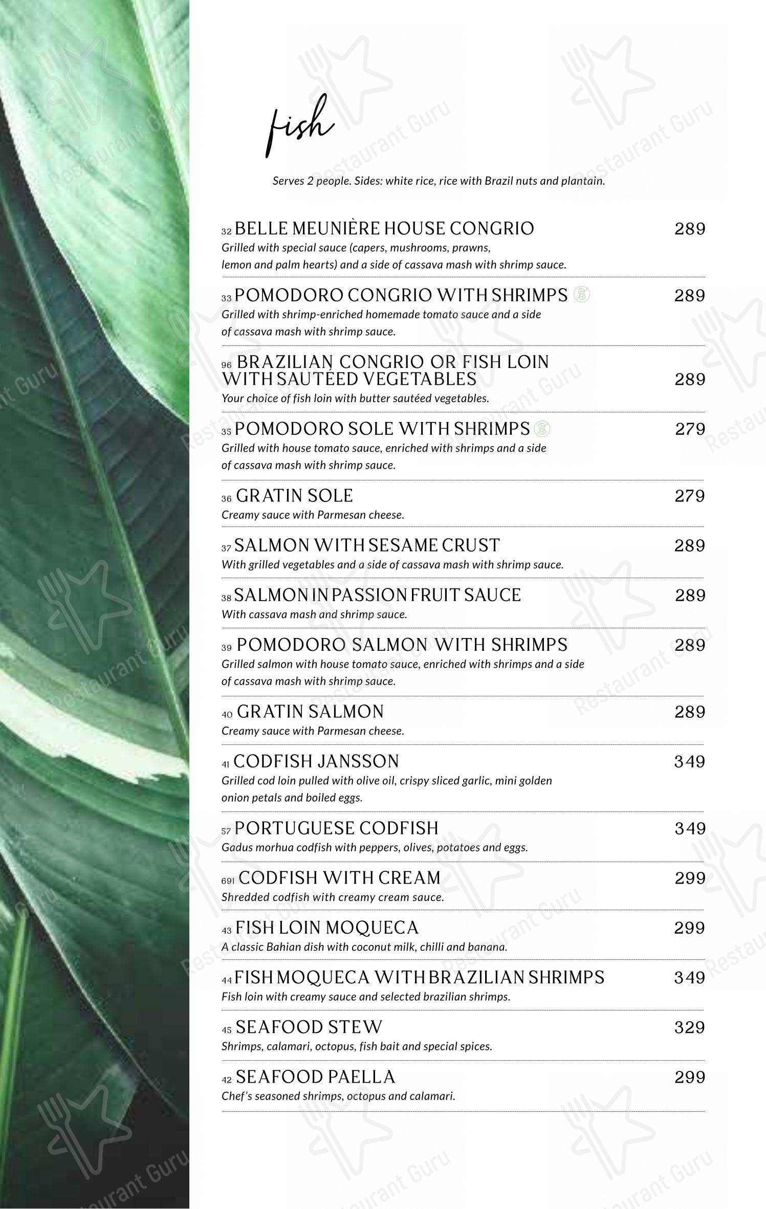 菜单 para Baobá Bar e Restaurante em Itajaí