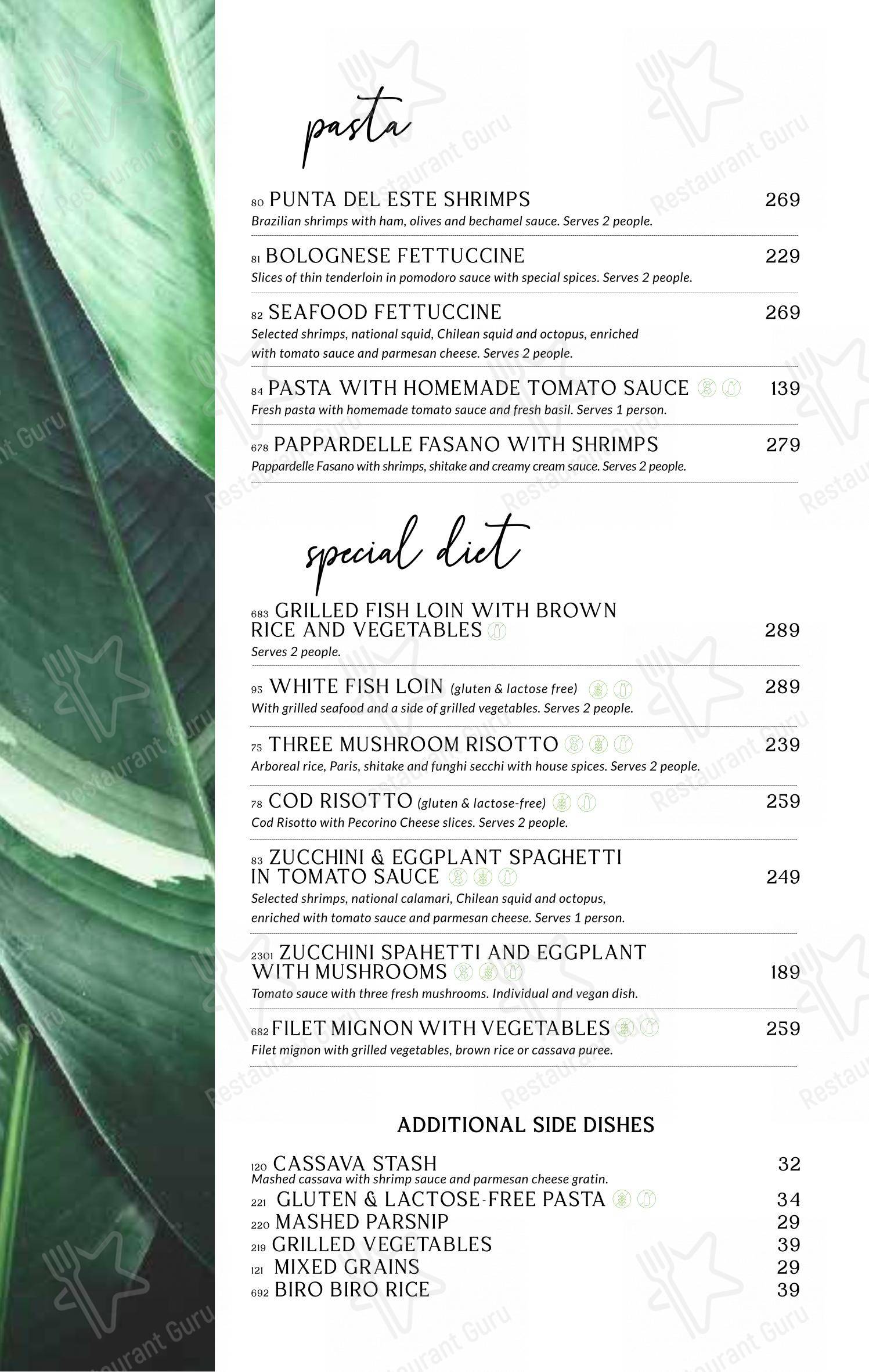 Baobá Bar e Restaurante em Itajaí - 菜单