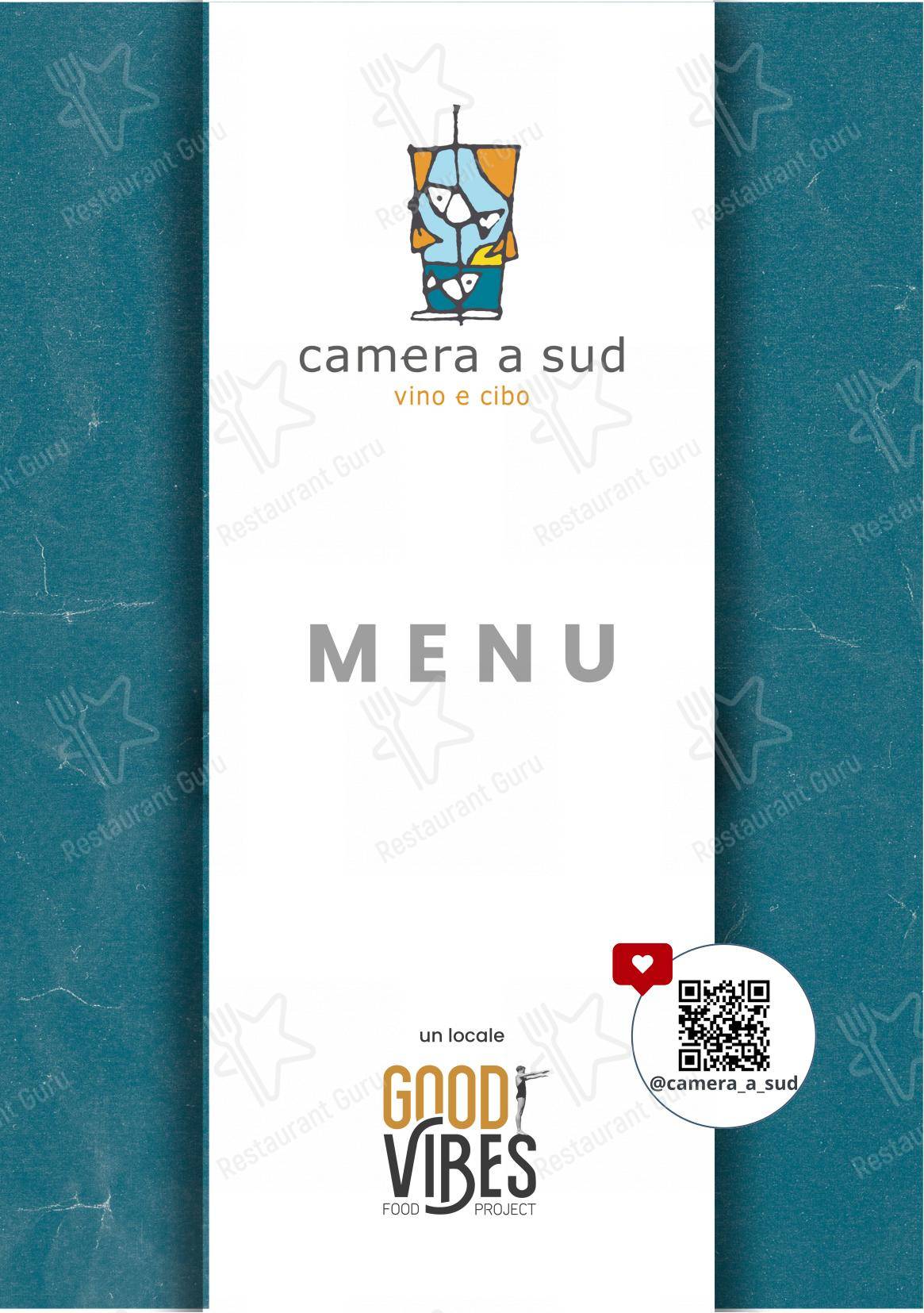 Camera A Sud in Bologna - Menu