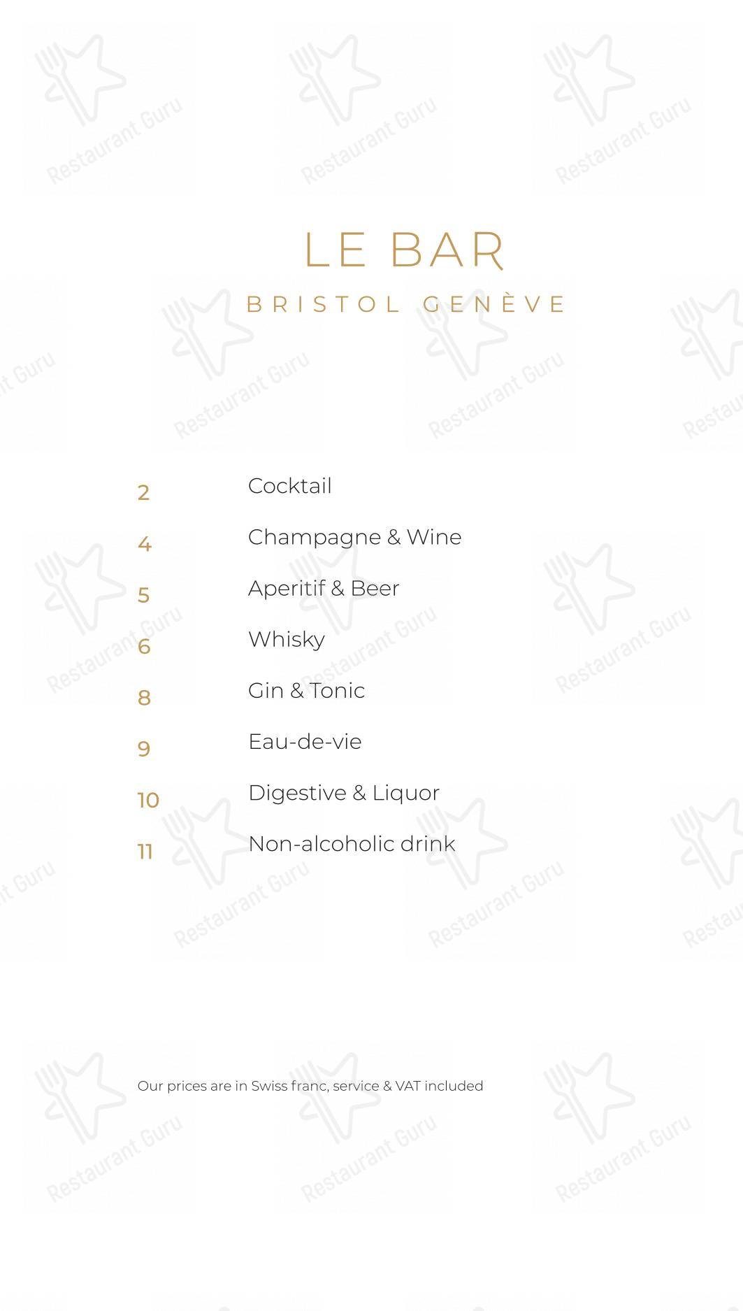 Dinner Menu per Côté Square in Ginevra