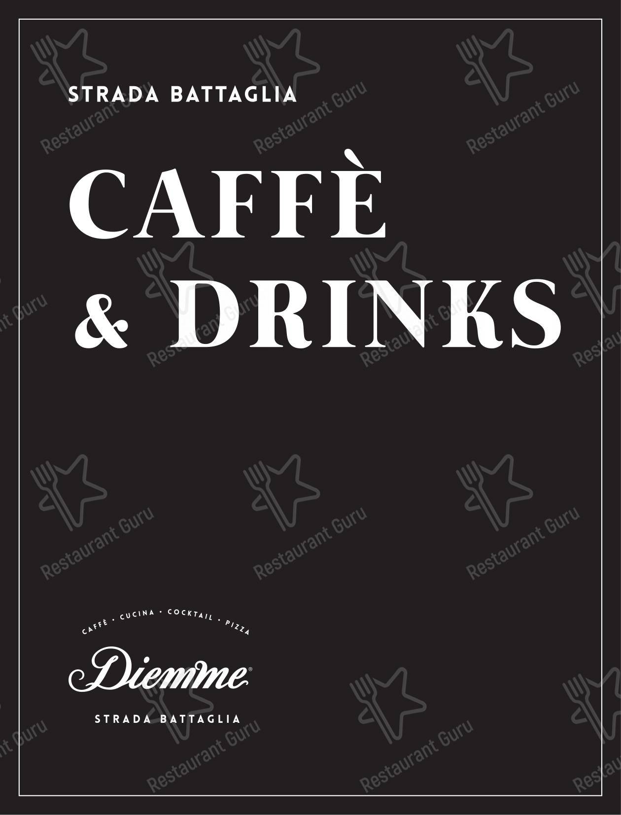 Menu per Diemme Spa caffè bar