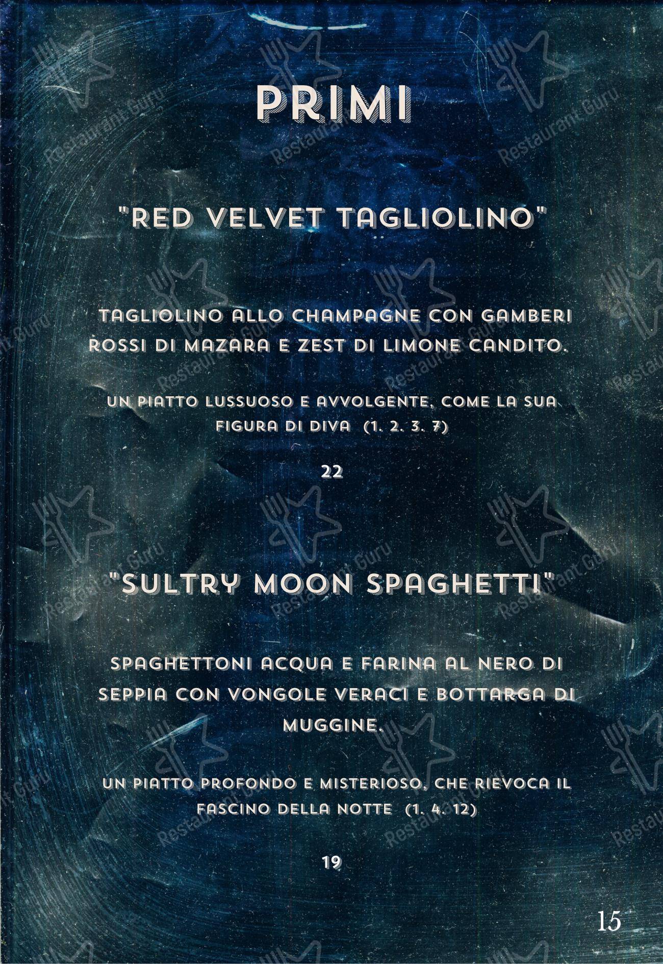 Menu di Ellington Club - Menu
