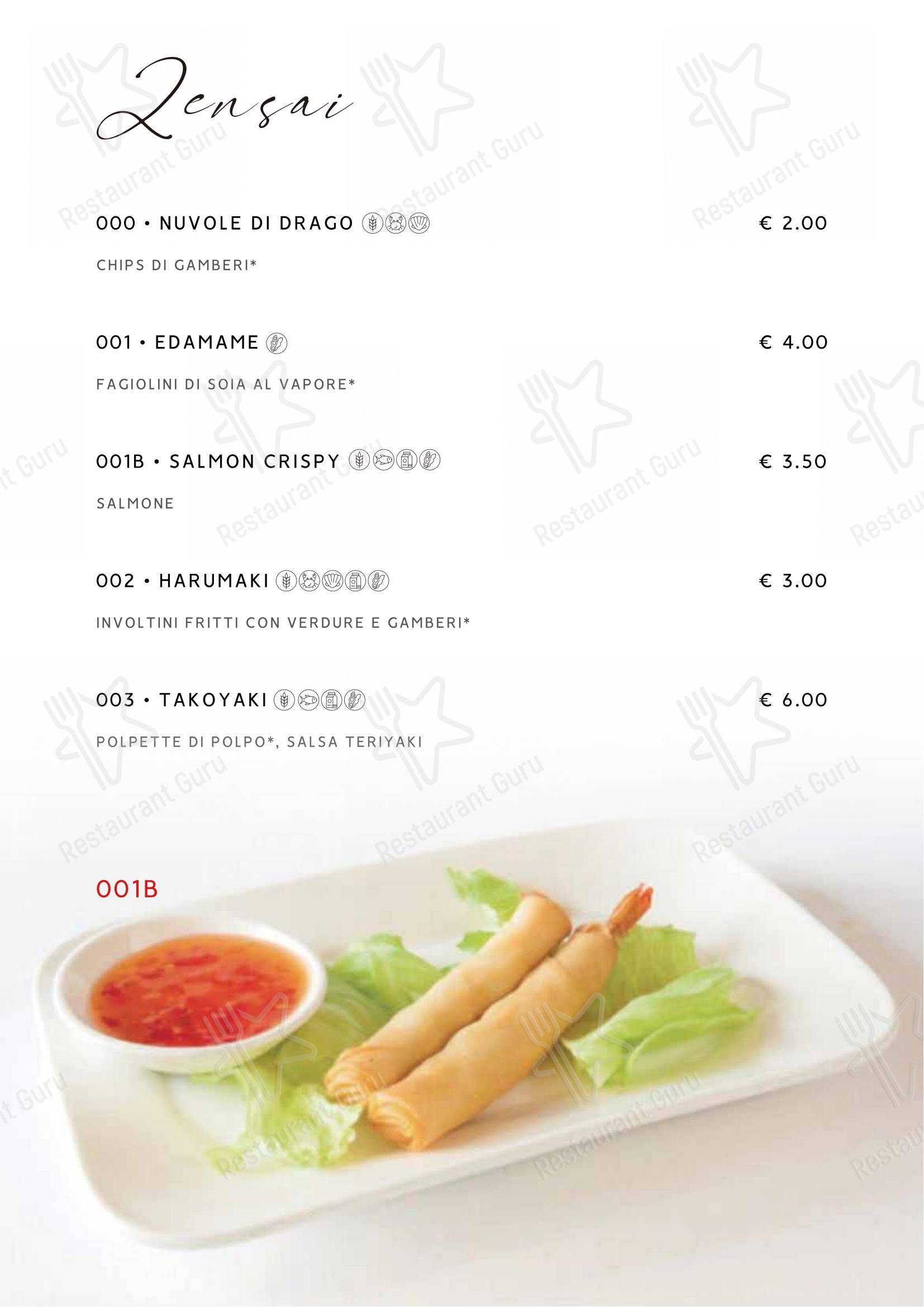 Menu bar per Gohan ristorante