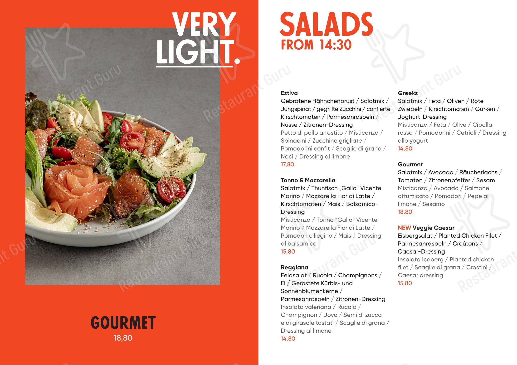 Menu bar per Gretl am See Restaurant in Caldaro