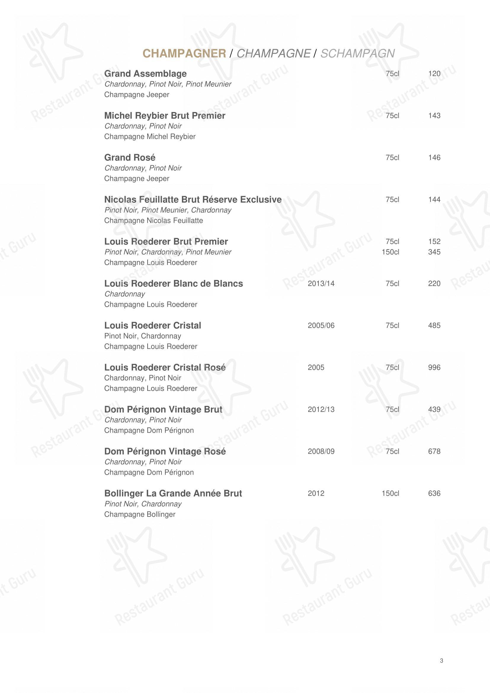 Основное меню per La Muña Davos in Davos
