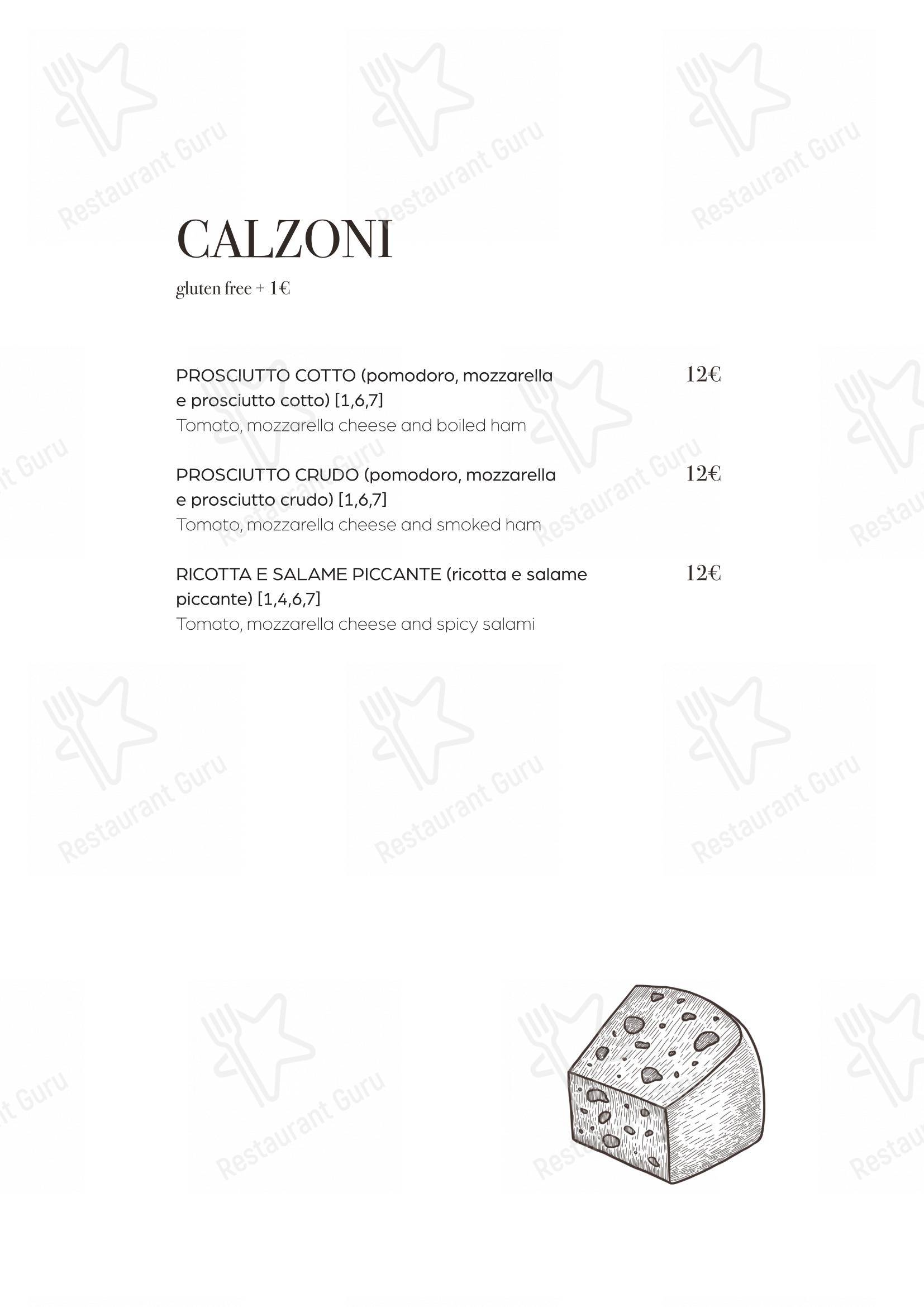 Menu per La Soffitta Renovatio pizzeria