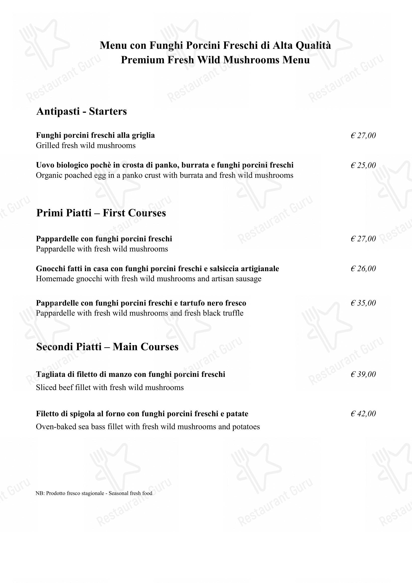 Menu bar per Life in Roma