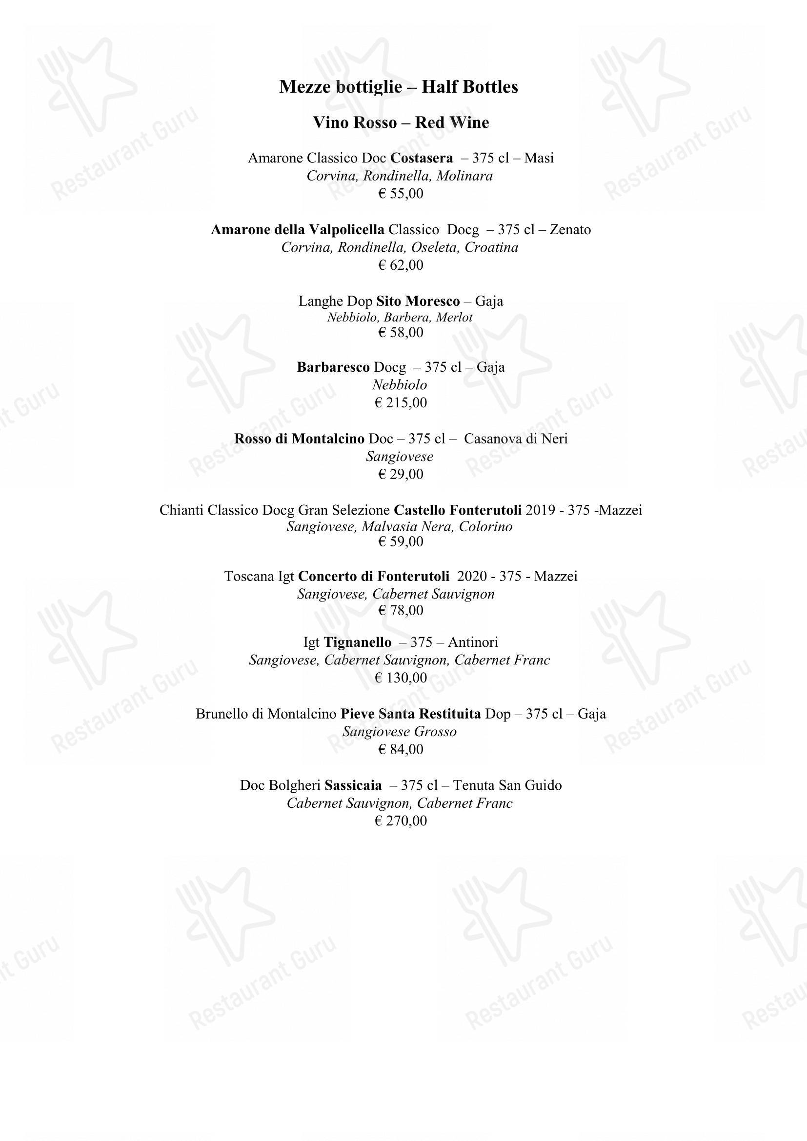 Menu per Life in Roma