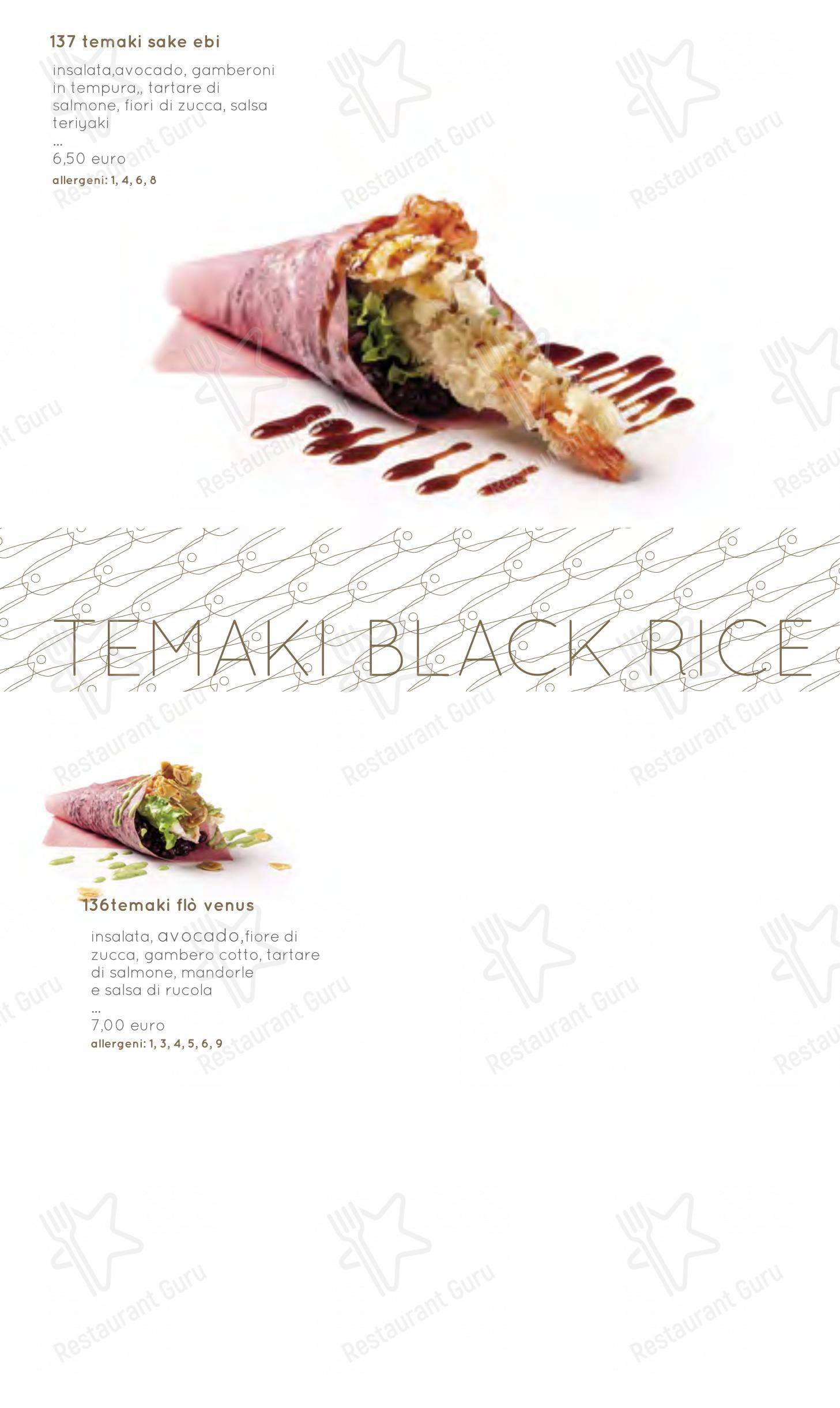 Menu di Moyà Asian Fusion Restaurant - Menu bar