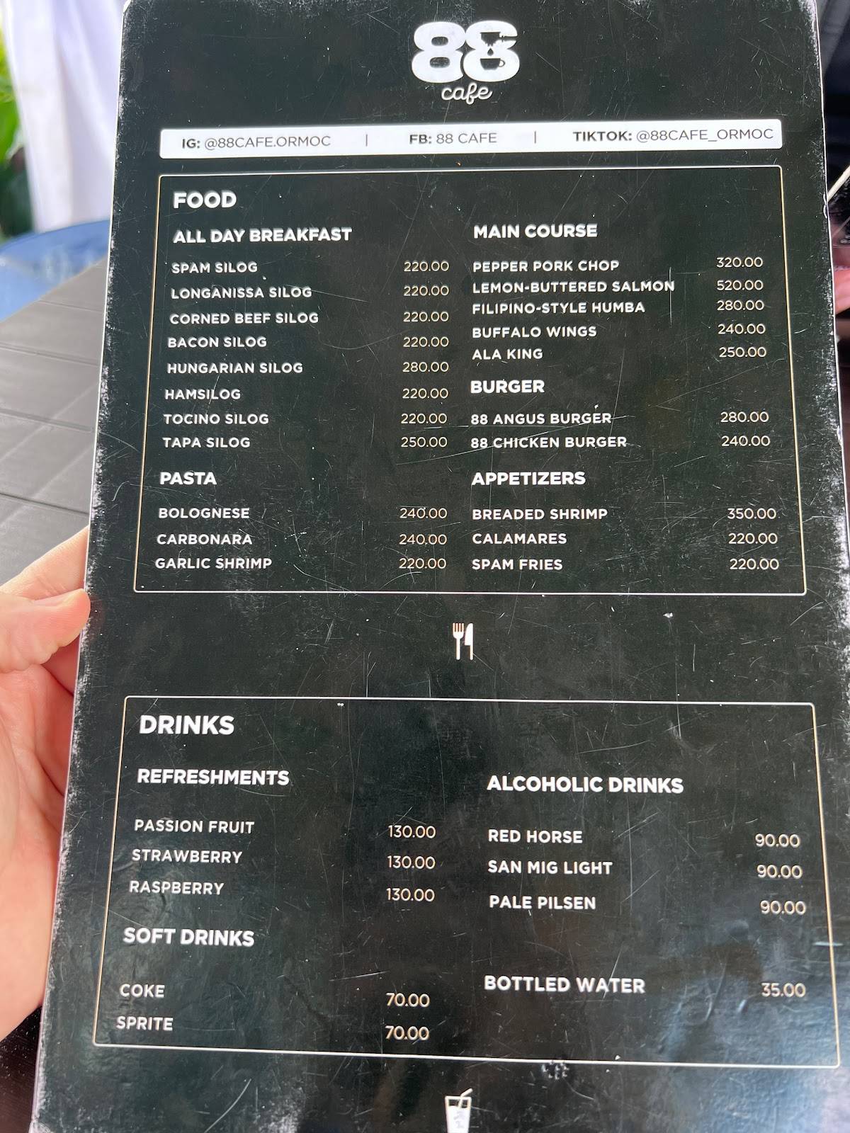 Menu At Ormoc