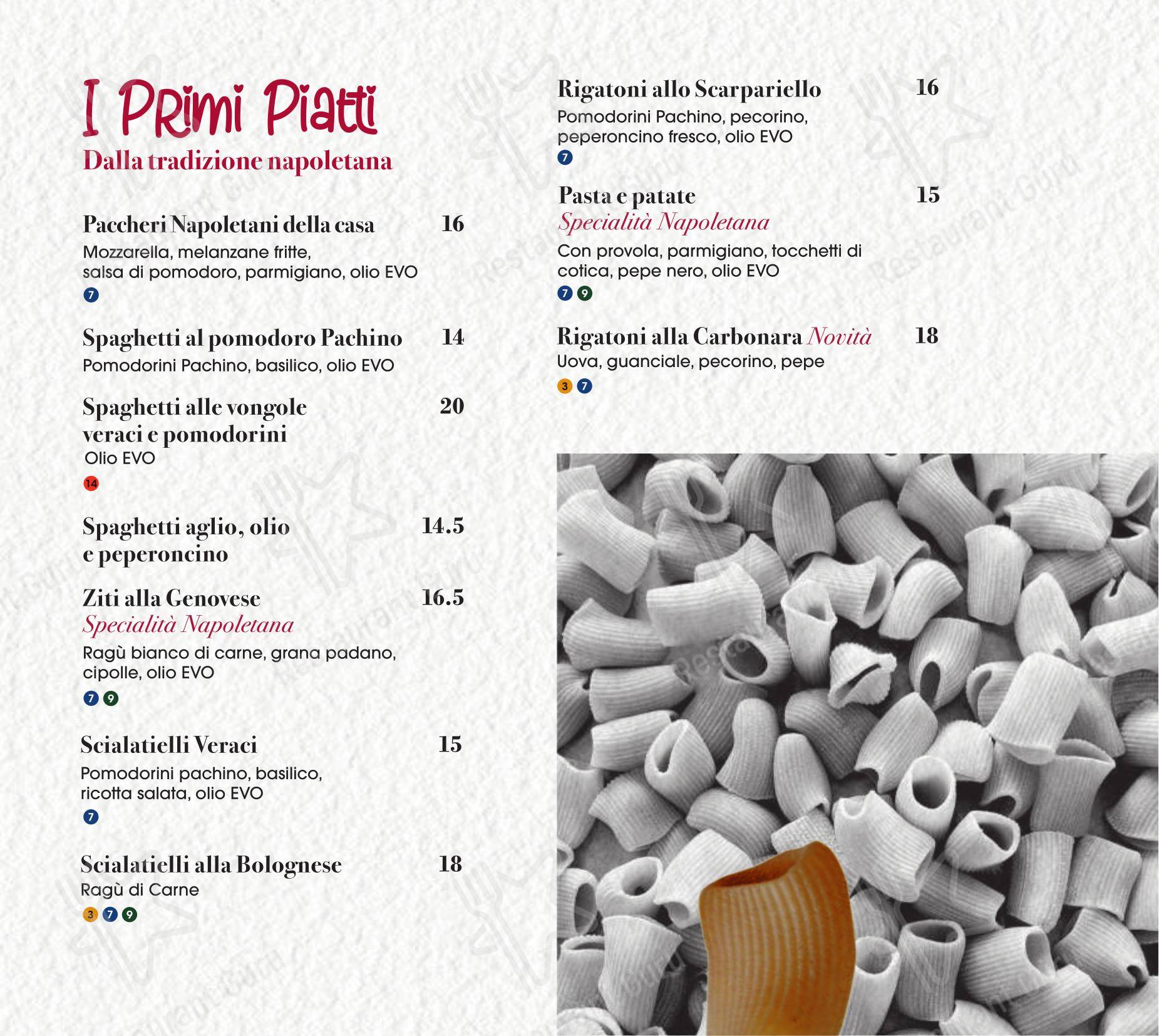 Peperino e Milano in Milano - Menu bar