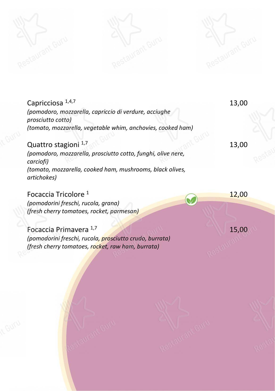 Menu bar per Cafe Bellini in Moltrasio