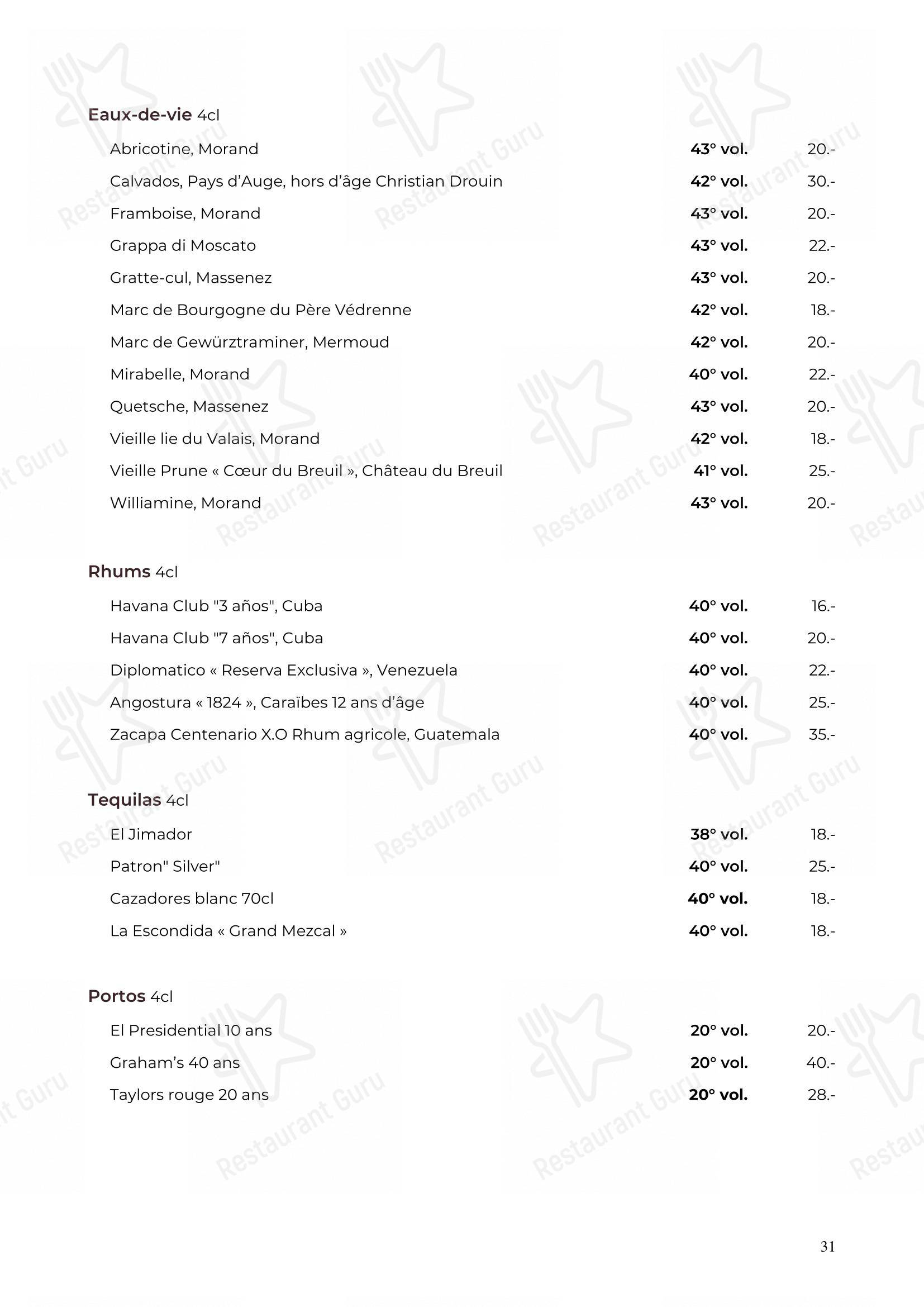 Основное меню per Restaurant Balila ristorante
