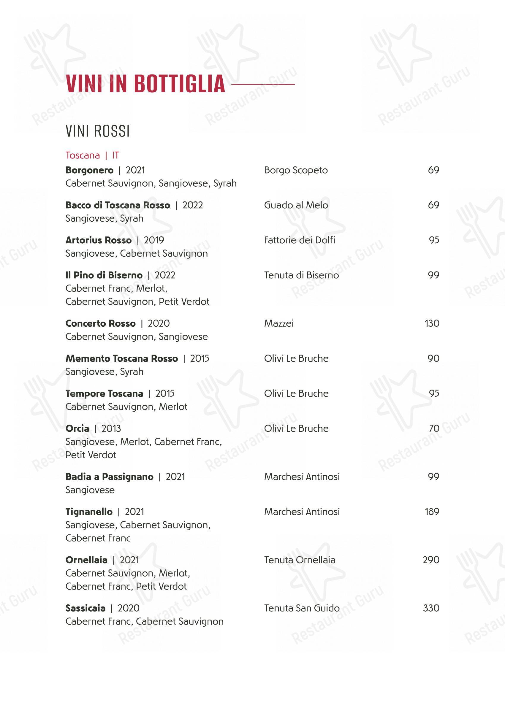 Коктейльная карта per Ristorante Da Roberto ristorante