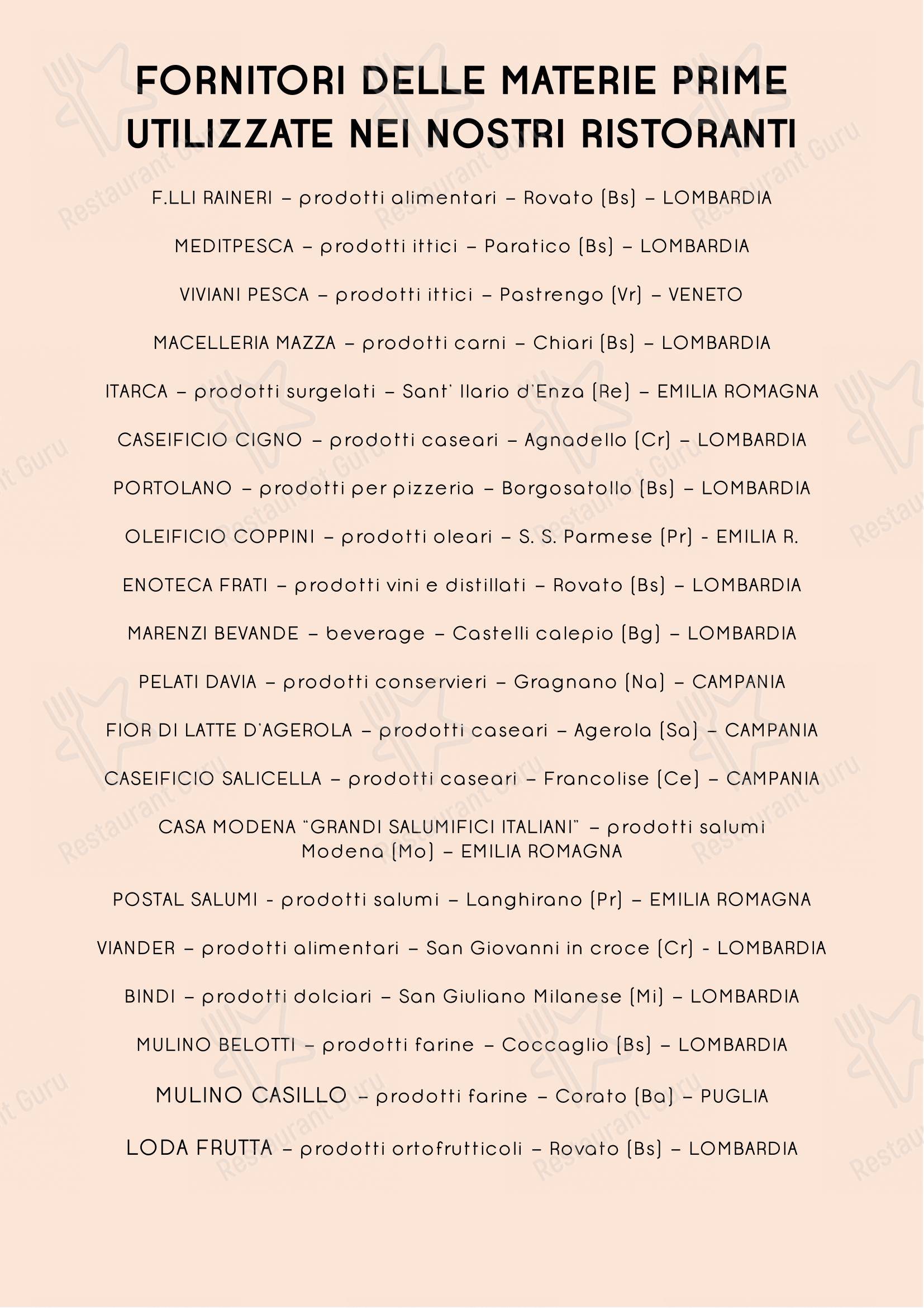Ristorante Pizzeria Il Veliero in Rovato - Menu