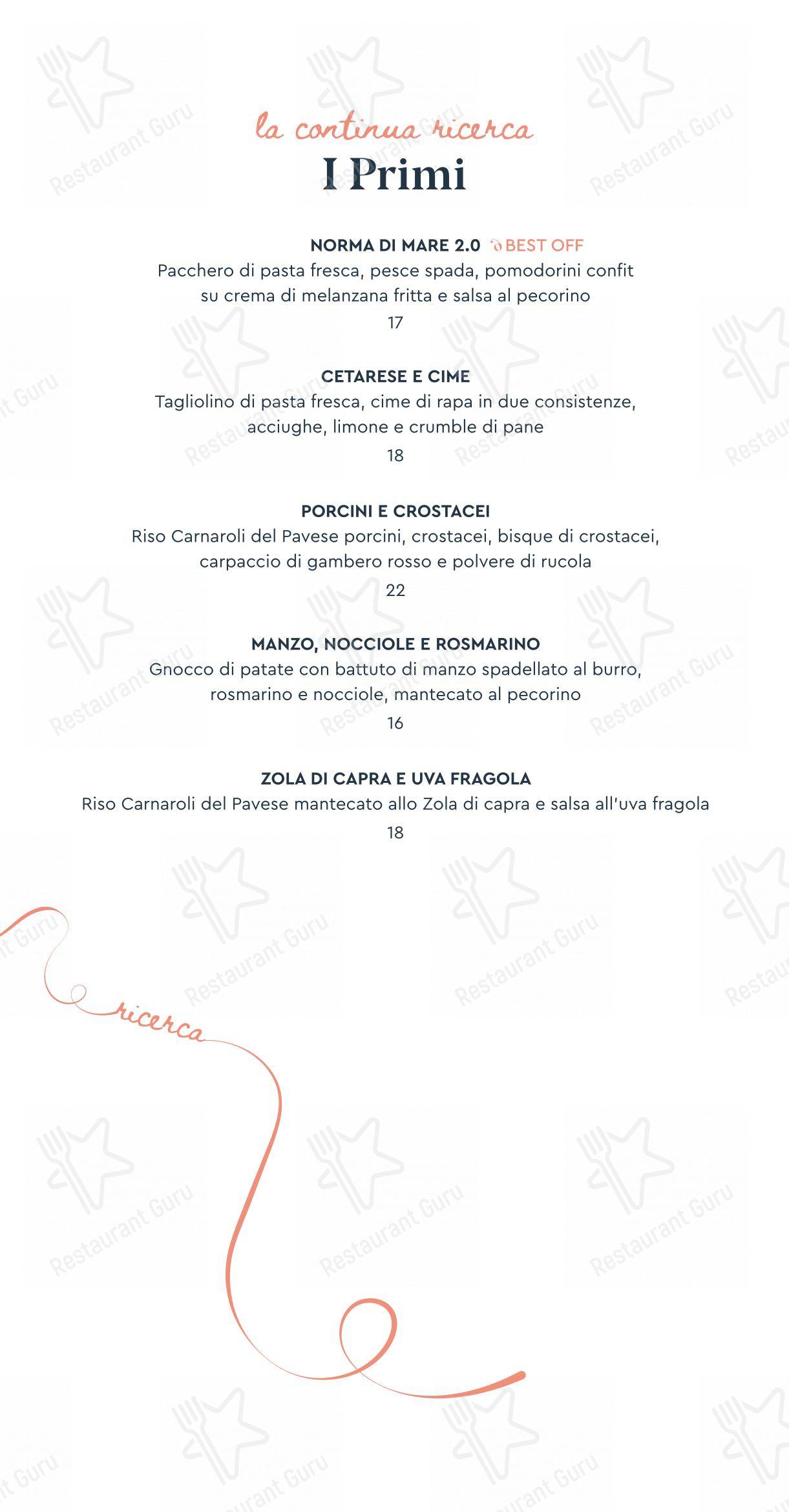 Menu per TREBISONDA Fishbar & Restaurant ristorante