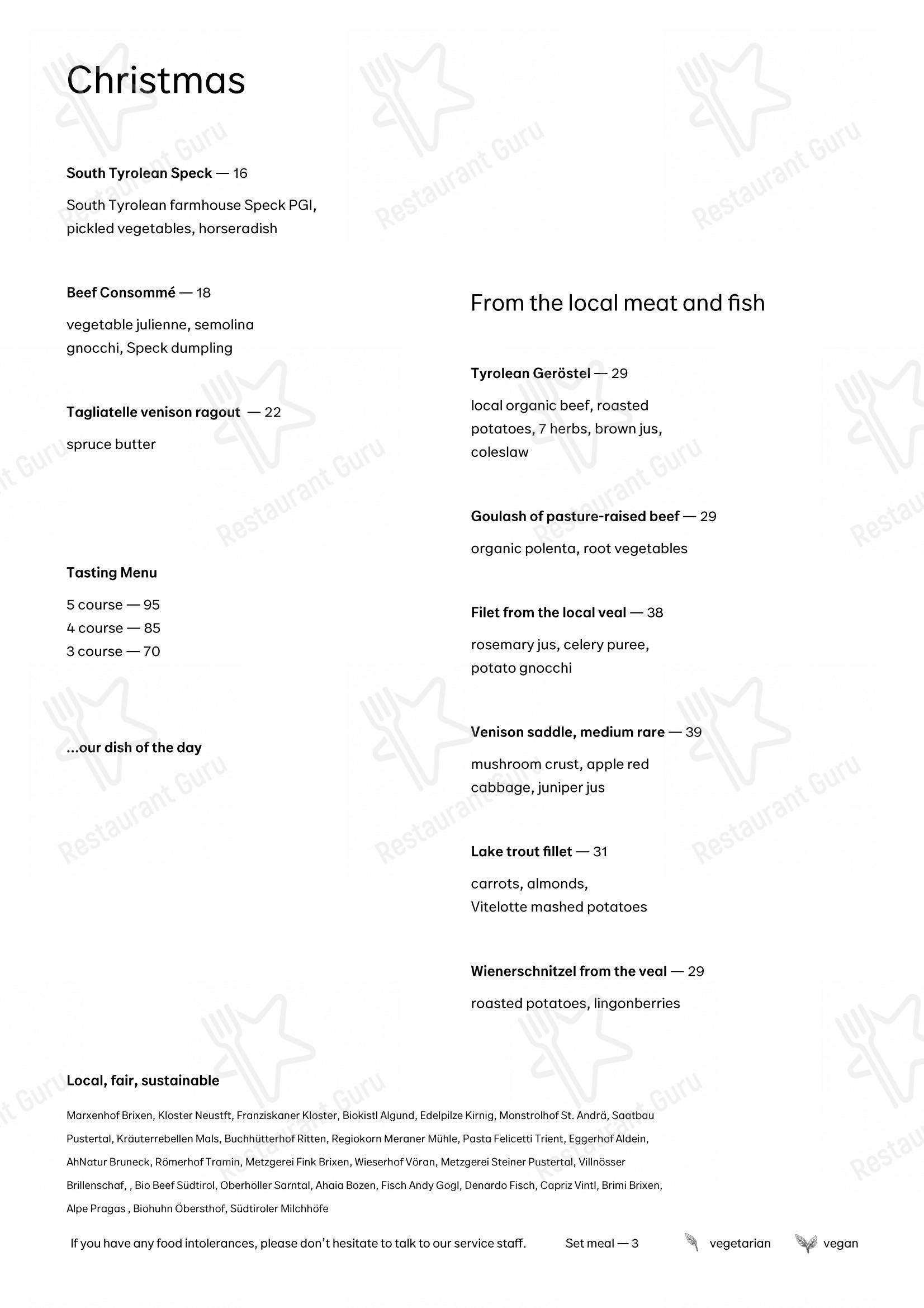 Menu per fink in Bressanone