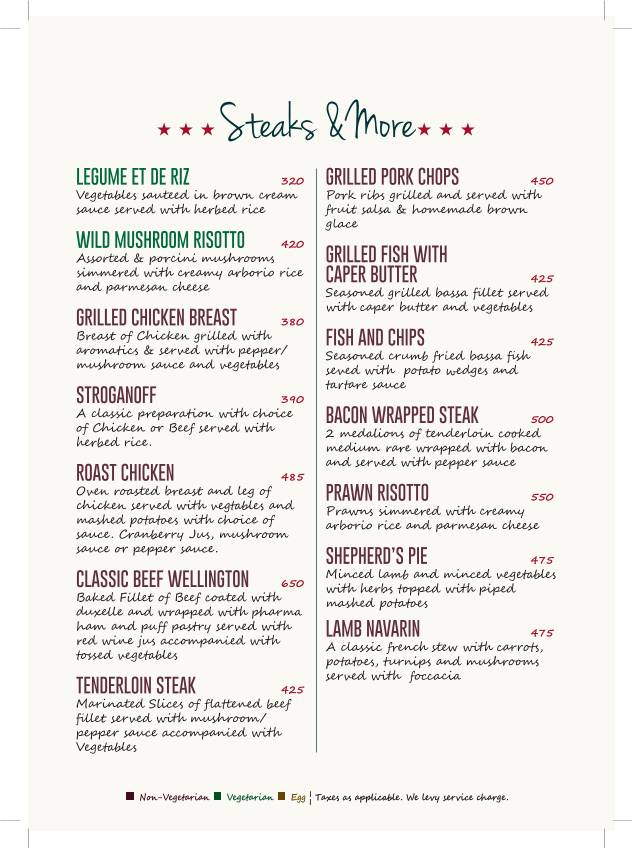 154 Breakfast Club menu