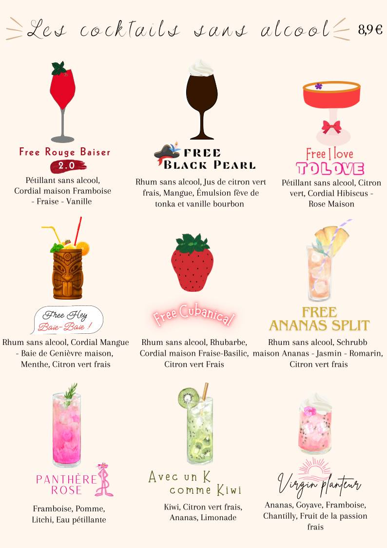 Menu de 54 Cocktails Bar - Arras