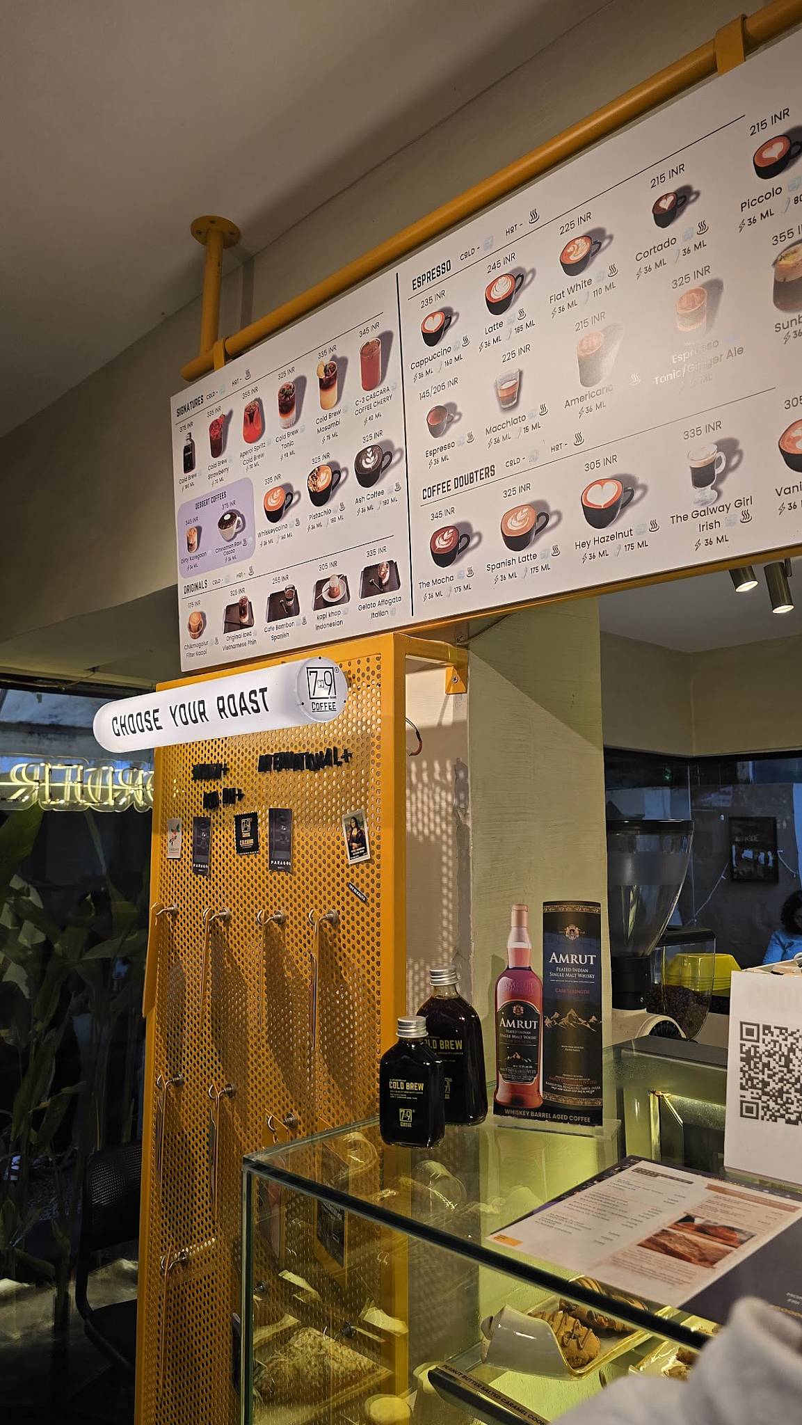 729 Grams Coffee Roasters menu