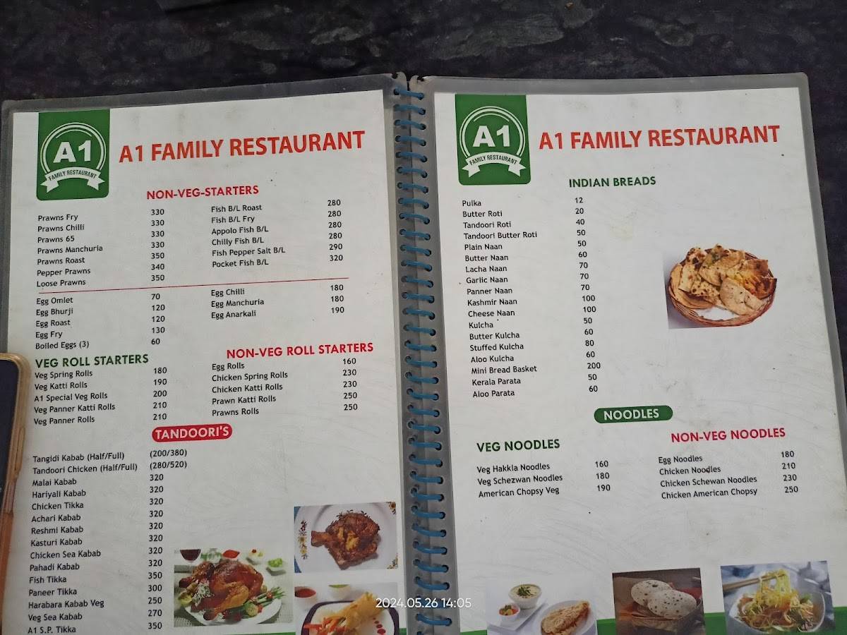 A1 FAMILY RESTAURANT menu
