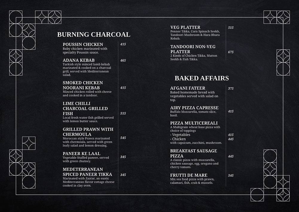 AIR, jüSTa Sajjangarh menu