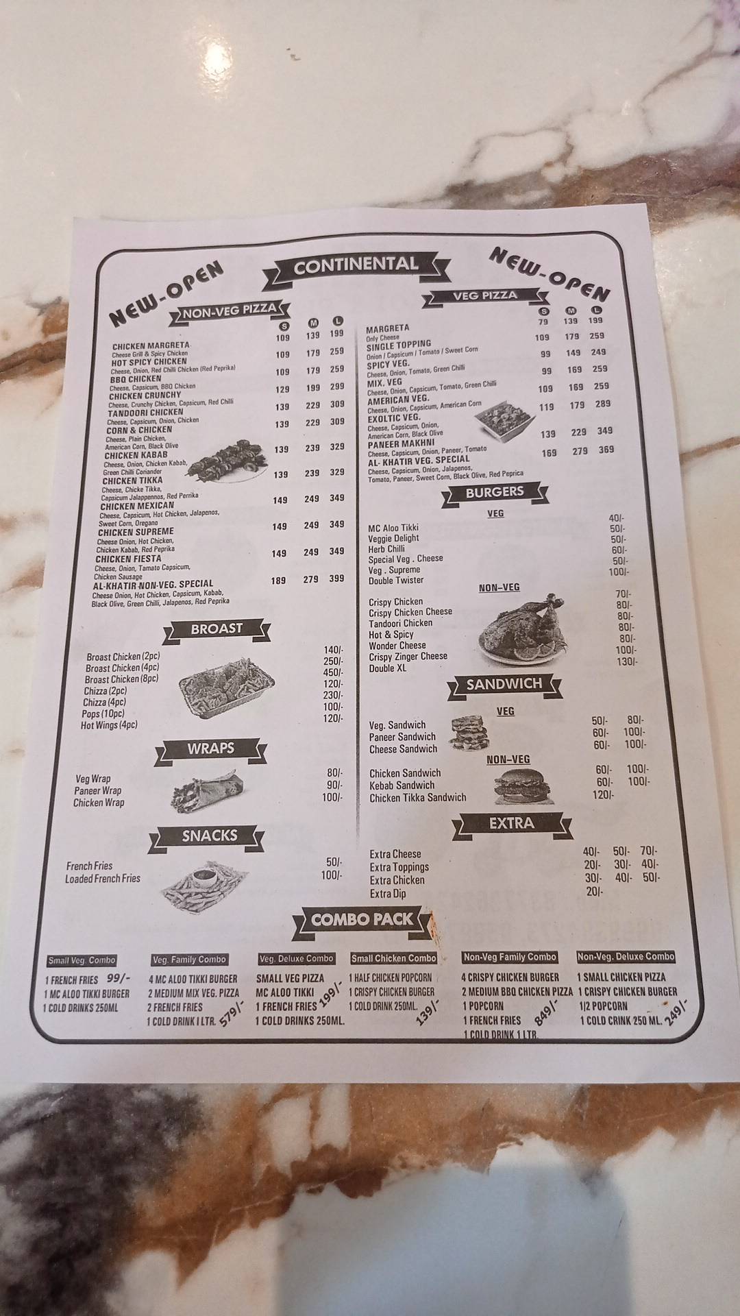 AL Khatir Restaurant mashoor chhoti deg menu