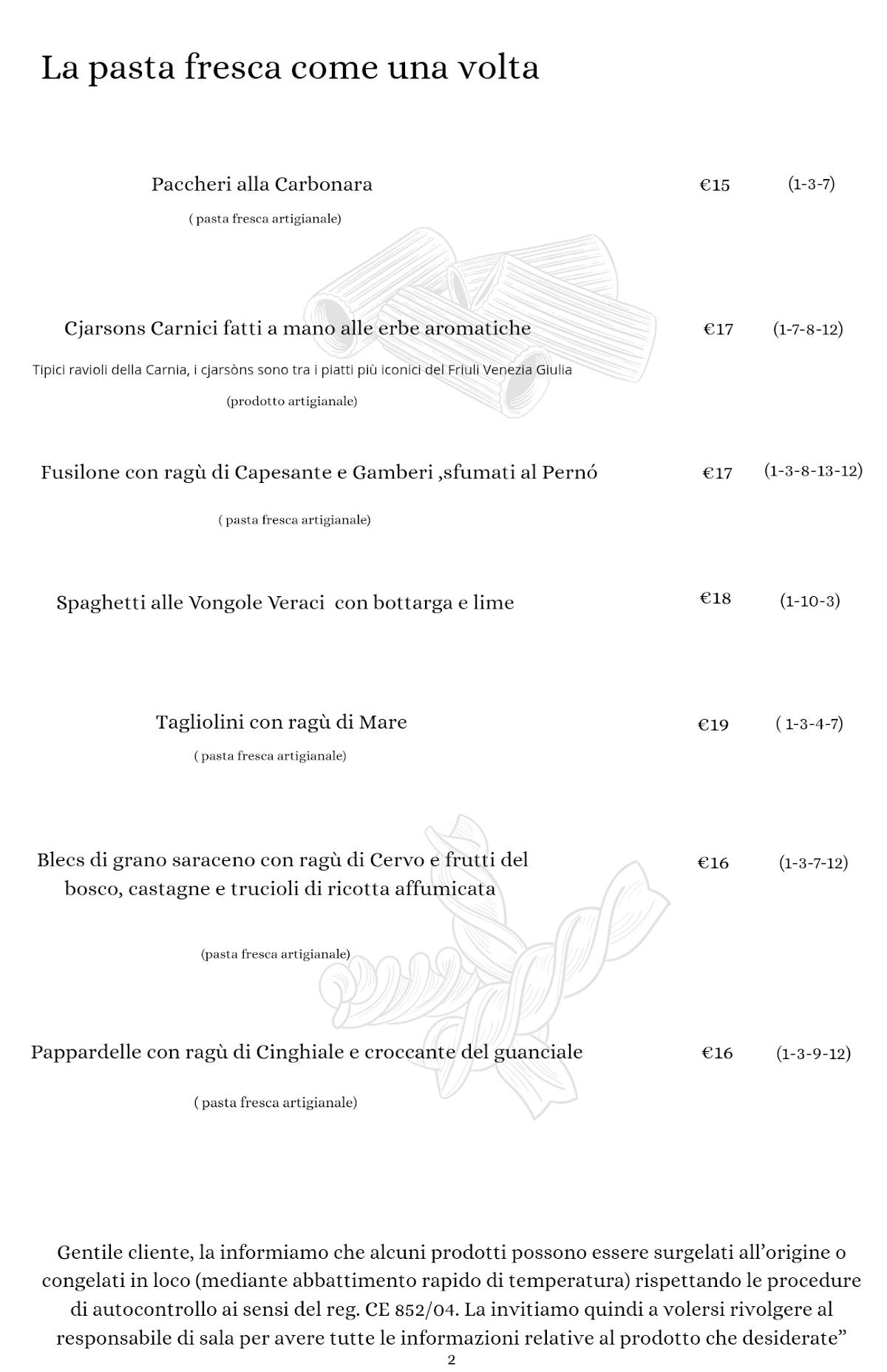 Menu di AL RUGANTINO RISTORANTE - PIZZERIA 