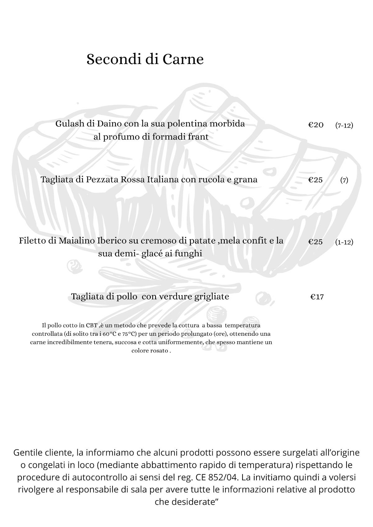 Menu di AL RUGANTINO RISTORANTE - PIZZERIA 
