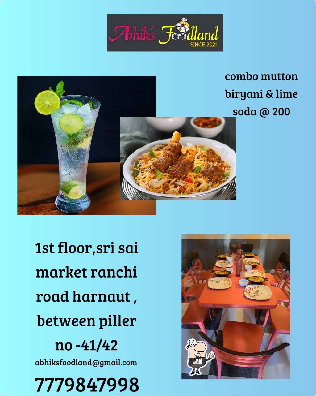 Abhik's Foodland menu