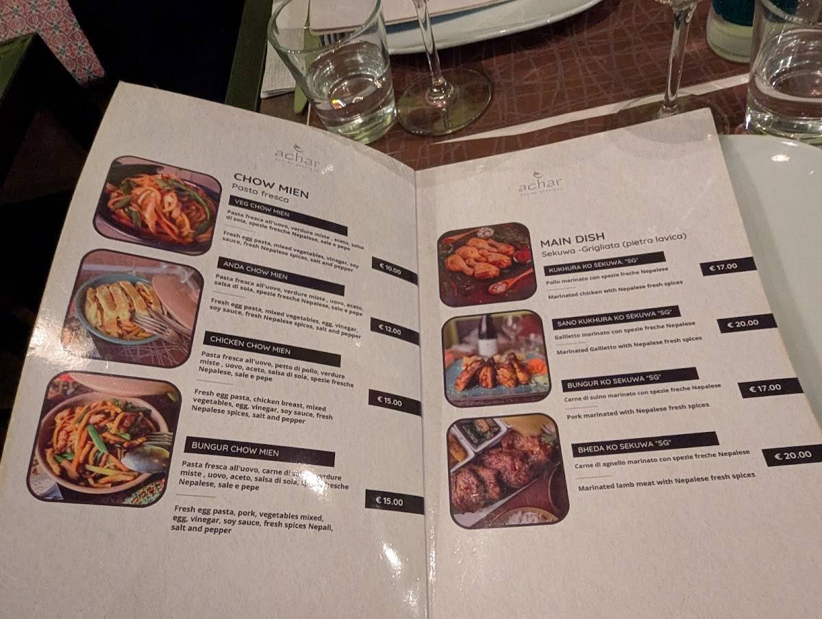 Menu di Achar 