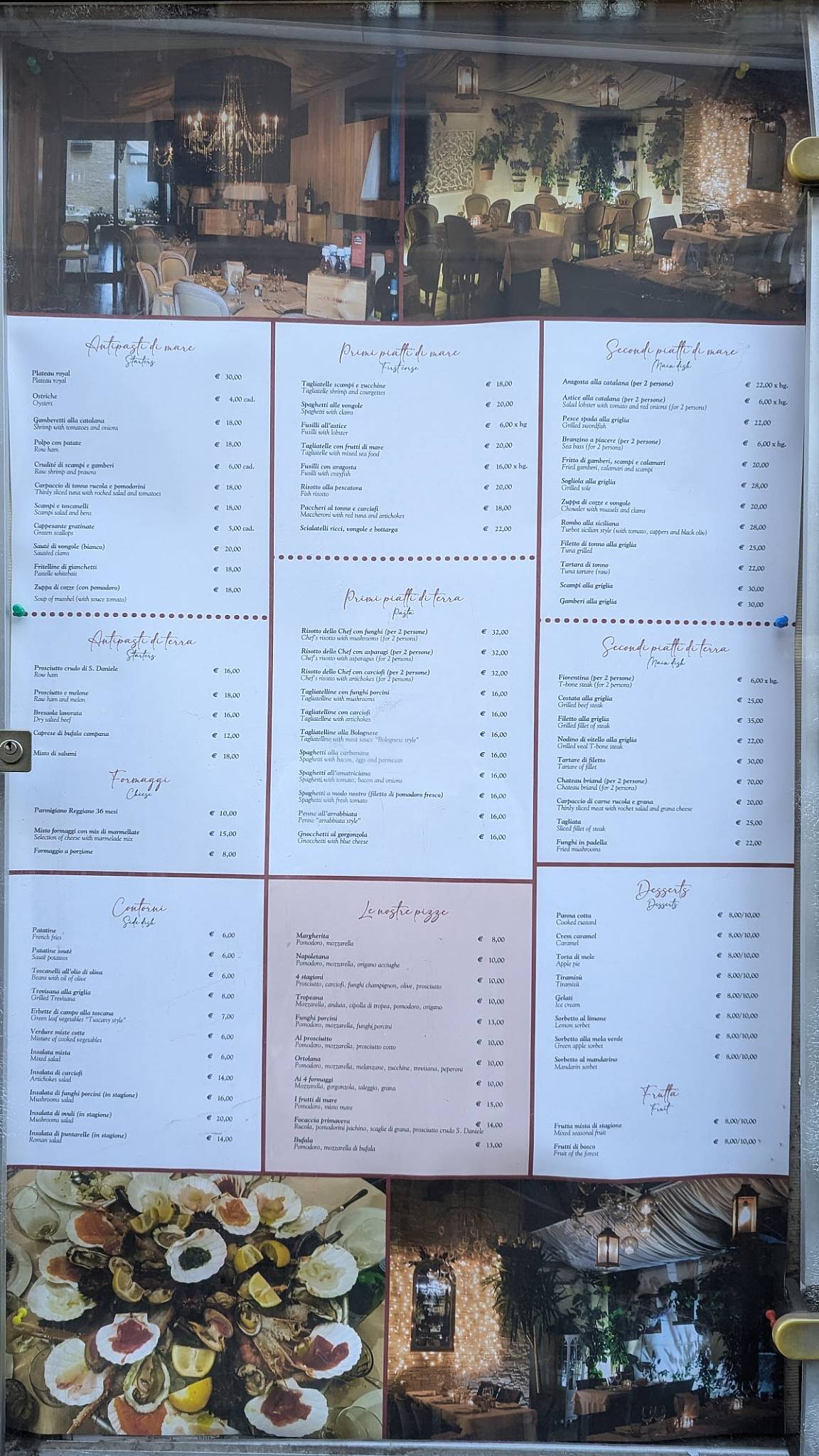Menu di Acqua Pazza Ristorante 