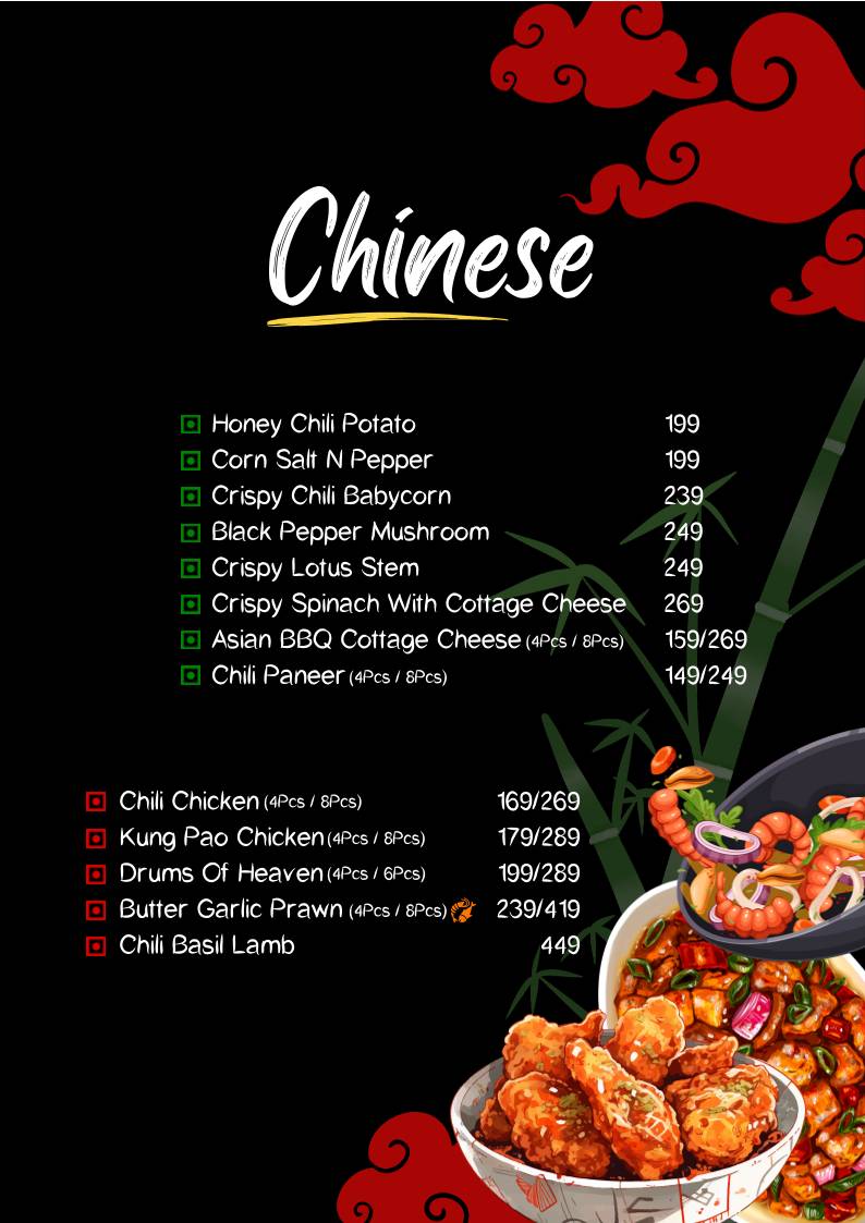 Adda Pan Asian menu