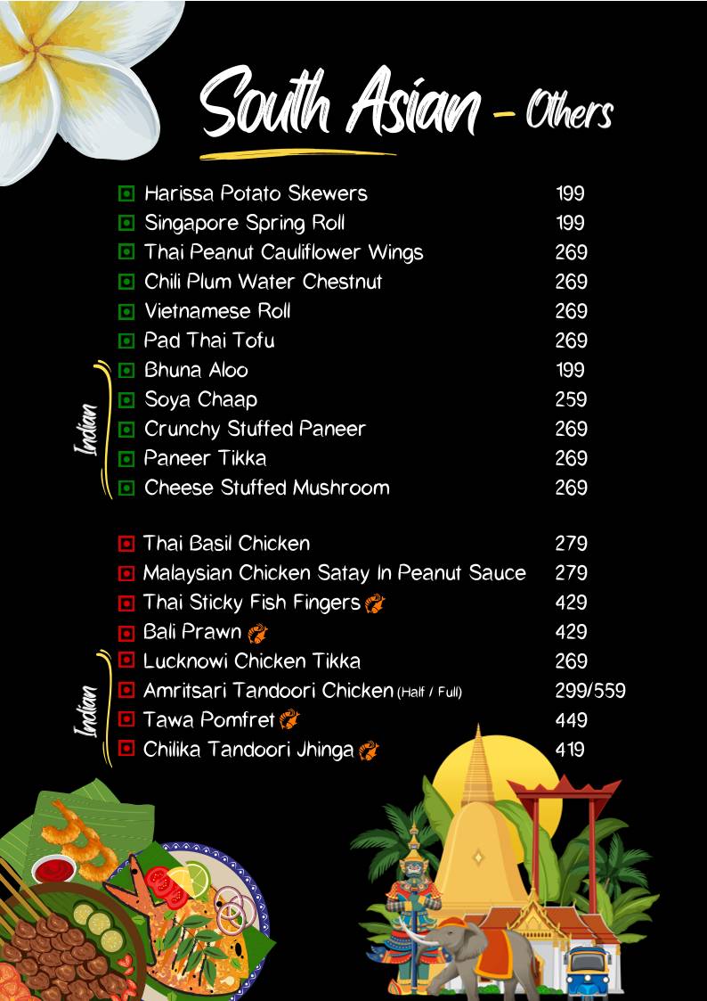 Adda Pan Asian menu