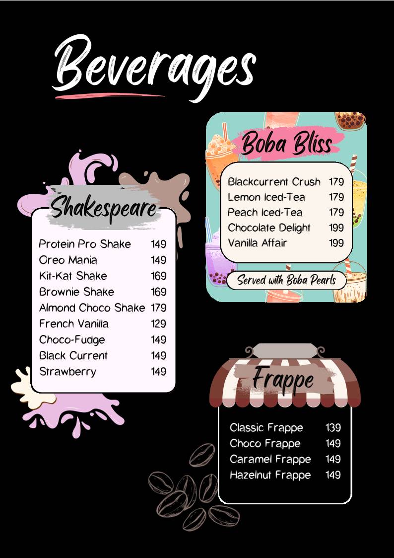 Adda Pan Asian menu