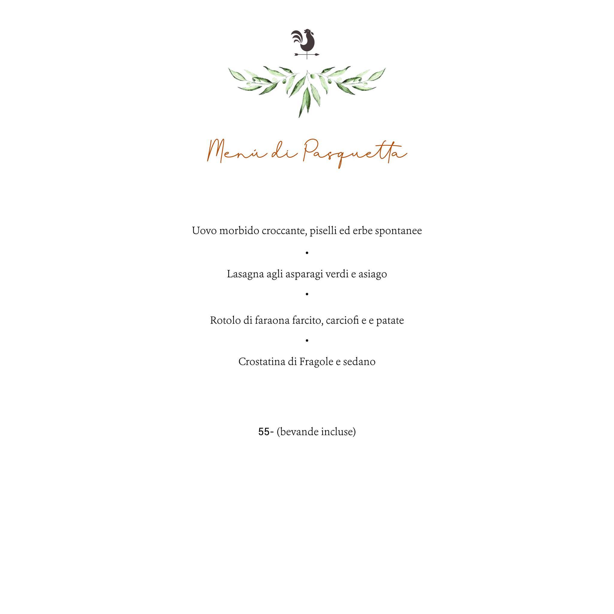 Menu di Fiori & Frutti 
