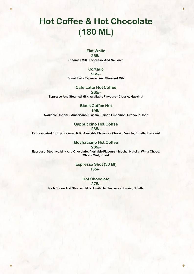 The House of Makeba - Veg Restaurant in Bhat, Ahmedabad menu