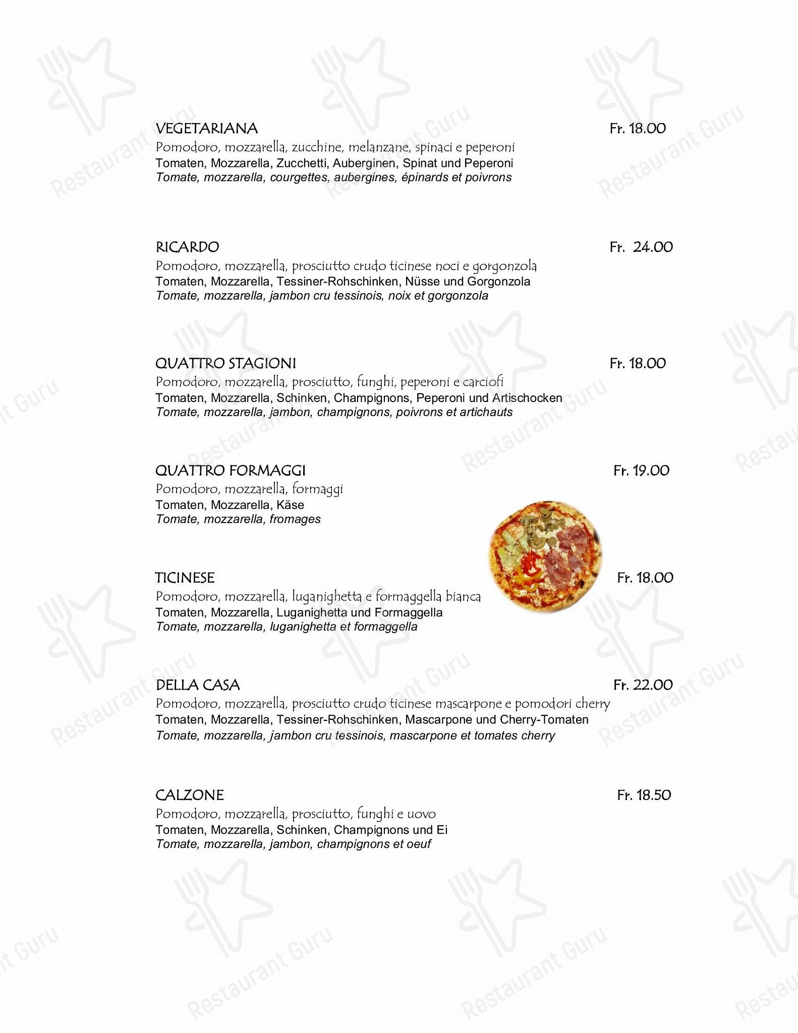 Menu di Al Giardinetto - Коктейльная карта