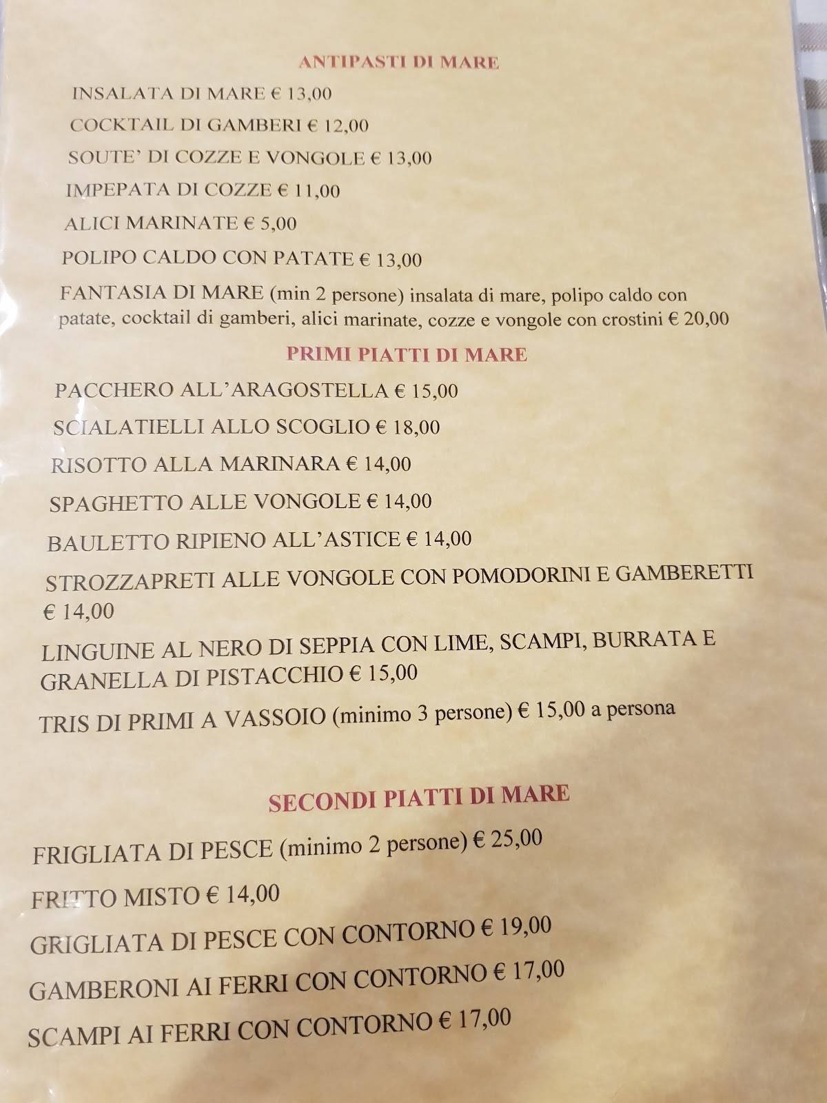 Menu di Al Ponte Verde 